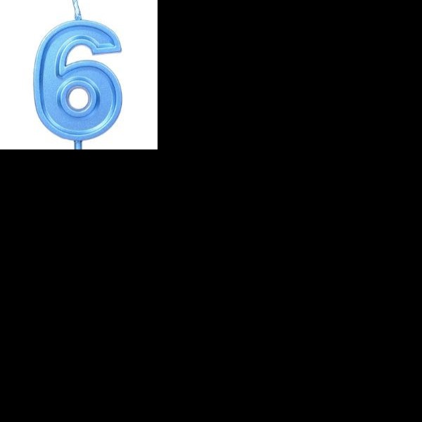 VELA NUMERO 6 PARTY AZUL E12